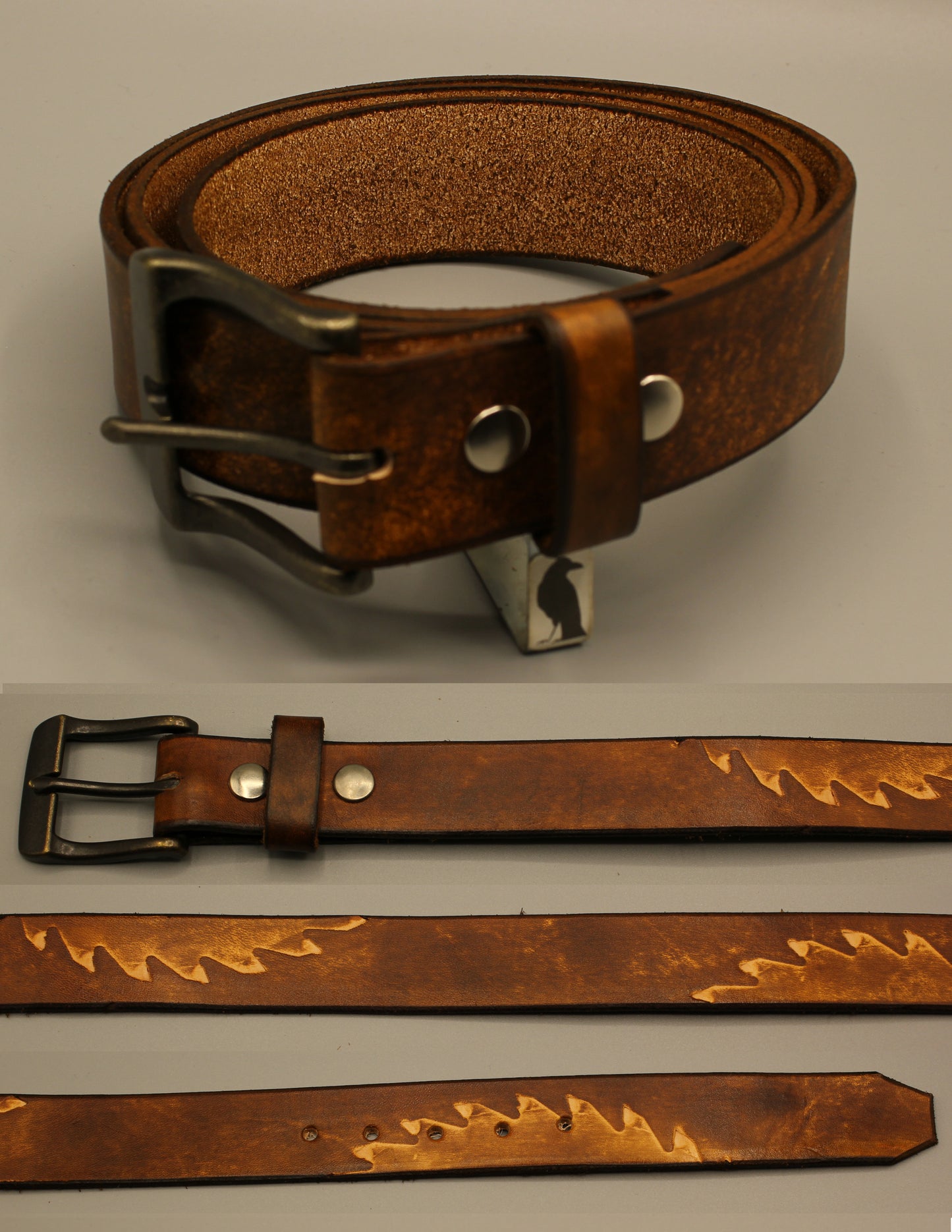 Leather Belt, Circular Saw Blade