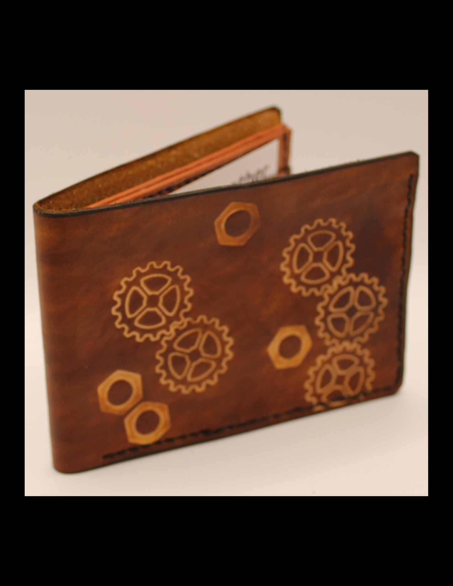 No. 10 Bifold Wallet, Bolts & Cogs