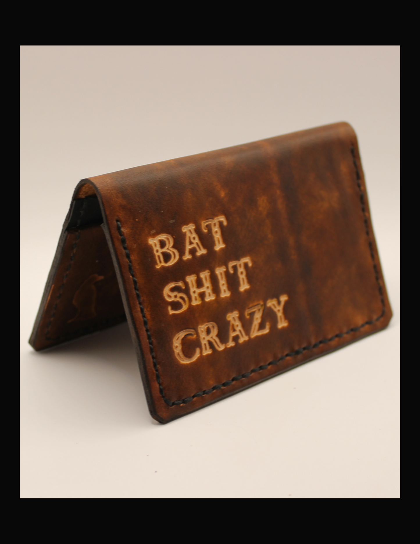 No. 7 Folding Card Wallet, Bat Shit Crazy