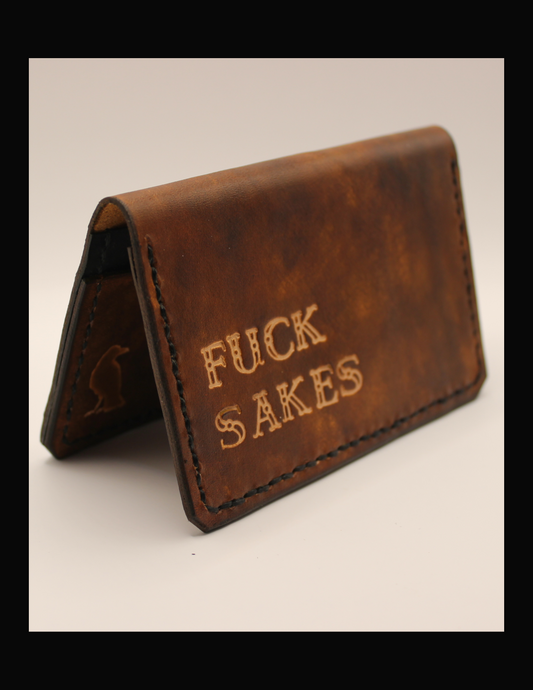 No. 7 Folding Card Wallet, Fuck Sakes