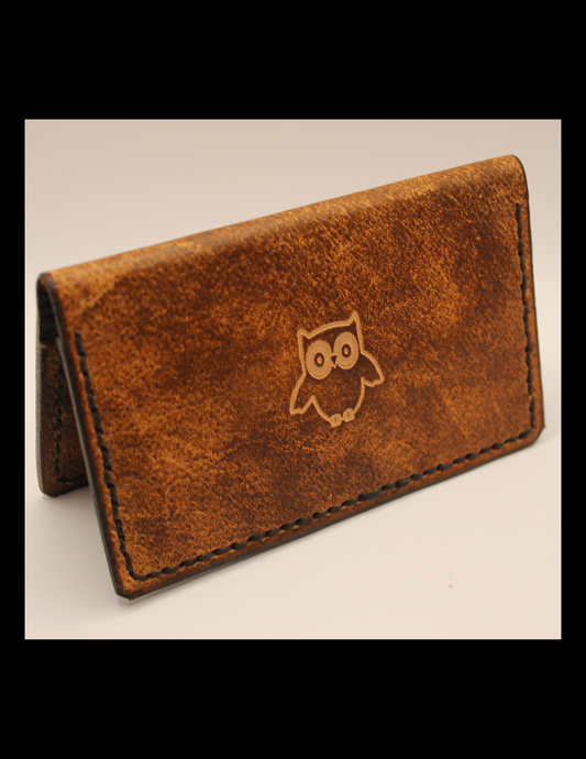 No. 7 Folding Card Wallet, Owl